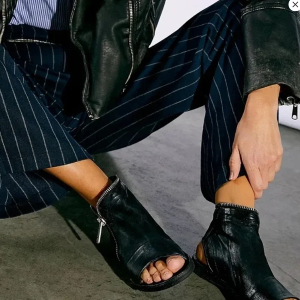 Hazey Zip Boot Sandals Tiger - Picture 3 of 7